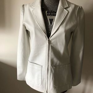 White leather jacket